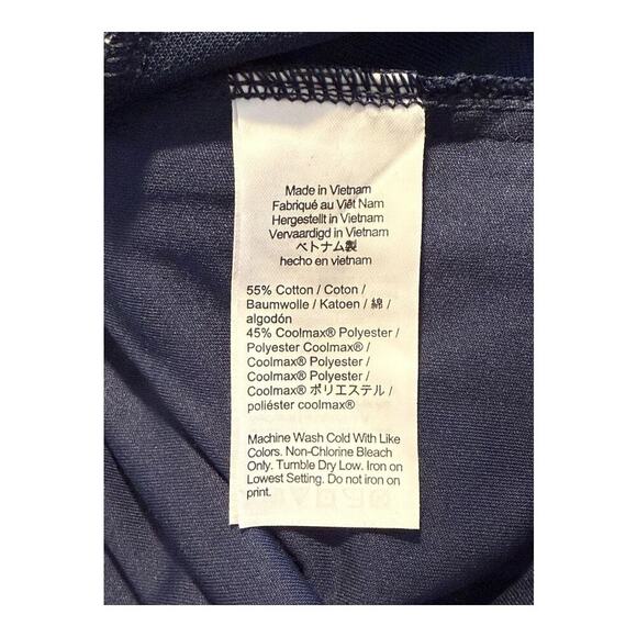 NWOT J. Crew Medium Heather Gravel Navy Performance half-zip pullover COOLMAX - Picture 7 of 8